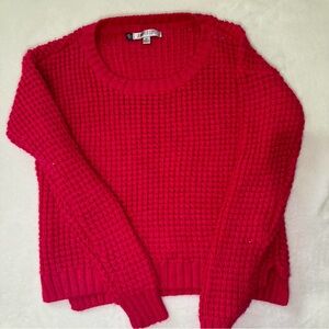 Hot pink sweater best for a smaller person